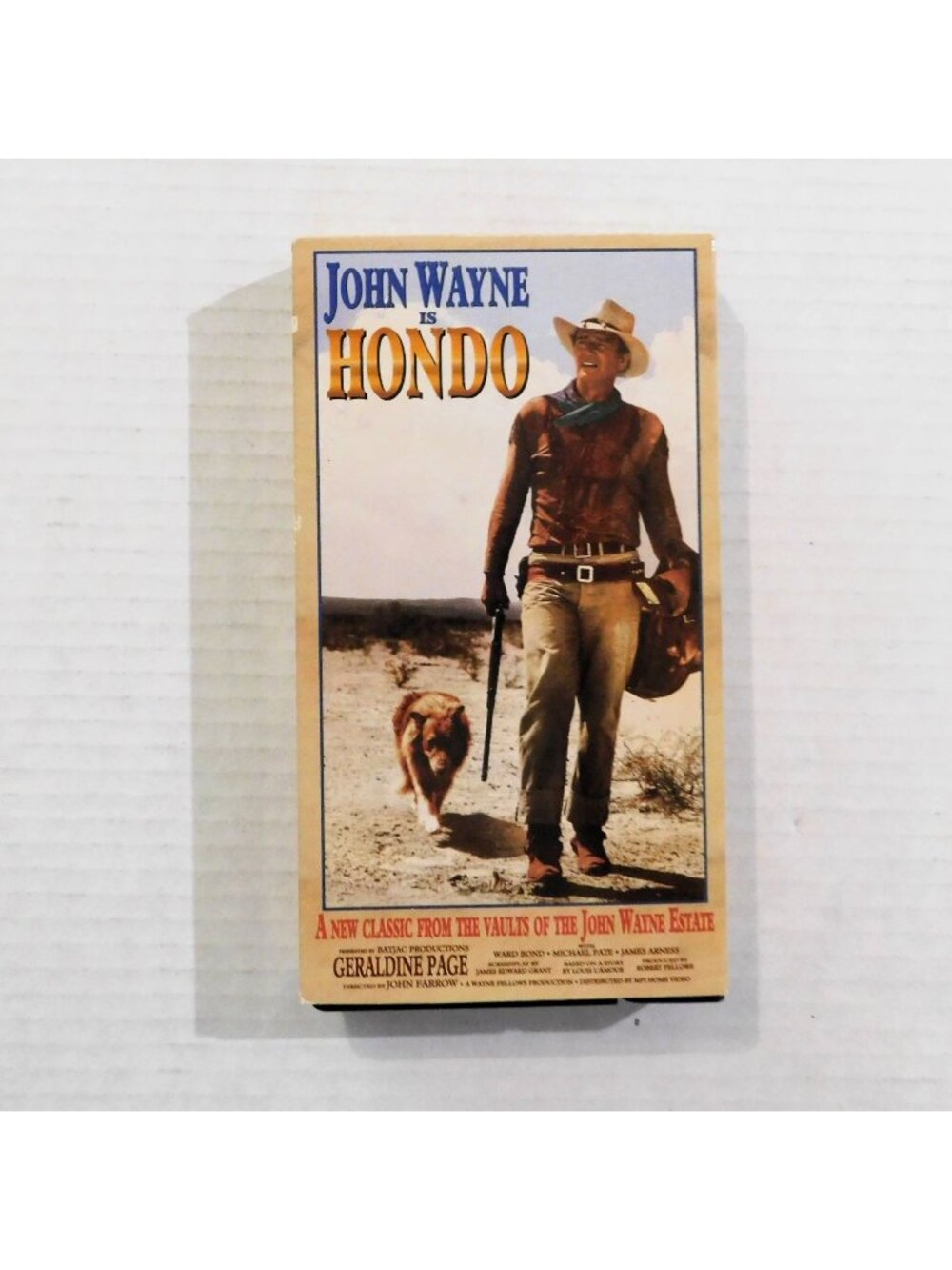 John Wayne in Hondo 1994 VHS Format Geraldine Page Western MPI Home Video